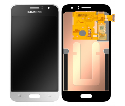 Display cu touchscreen Samsung Galaxy J1 (2016) J120 Negru Alb GH97-18224A