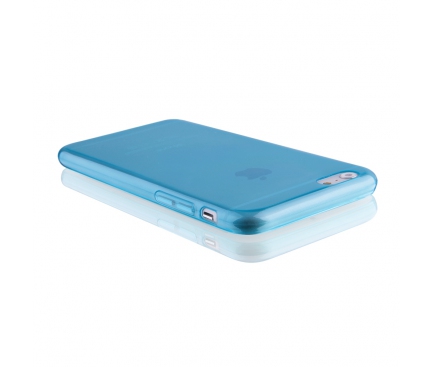 Husa silicon TPU Apple iPhone 6 Ultra Slim Bleu Transparenta
