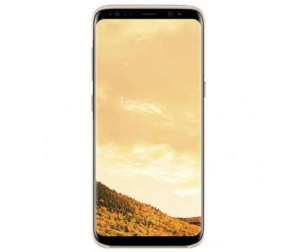 Husa plastic Samsung Galaxy S8+ G955 Clear Cover EF-QG955CPEGWW Roz Blister Originala