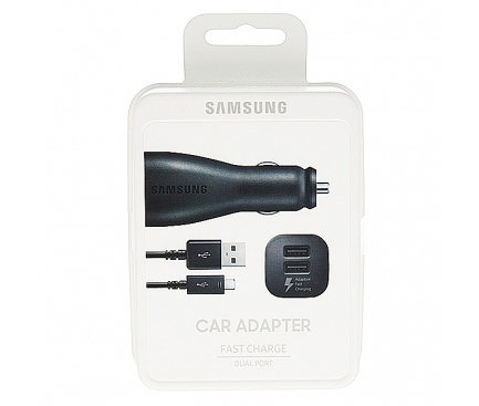 Incarcator auto Dual USB MicroUSB Samsung EP-LN920BBEGWW + ECB-DU6ABE Fast Charging