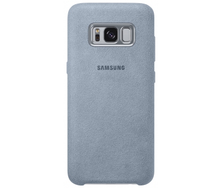Husa Samsung Galaxy S8+ G955 Alcantara EF-XG955AMEGWW Turquoise Blister Originala