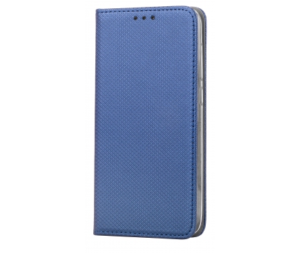Husa Piele Samsung Galaxy S8+ G955 Case Smart Magnet bleumarin