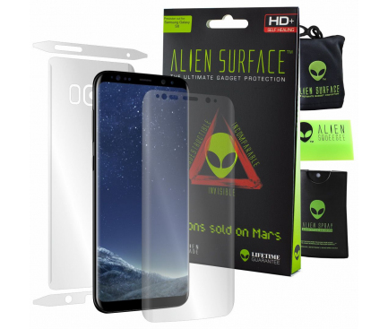 Folie Protectie Fata si Spate Alien Surface pentru Samsung Galaxy S8 G950, Silicon, Full Cover, Blister