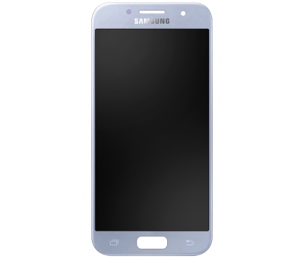Display cu Touchscreen Samsung Galaxy A5 (2017) A520, cu Rama, Albastru (Blue Mist), Service Pack GH97-19733C