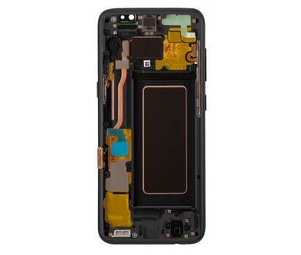 Display - Touchscreen Samsung Galaxy S8 G950 Dual SIM, Cu rama, Negru GH97-20457A