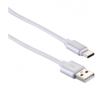 Cablu Date USB - USB Type-C 20cm Argintiu