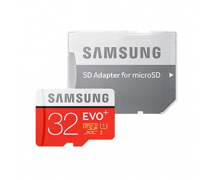 Card memorie Samsung EVO Plus MicroSDHC 32GB Clasa 10 MB-MC32DA Blister