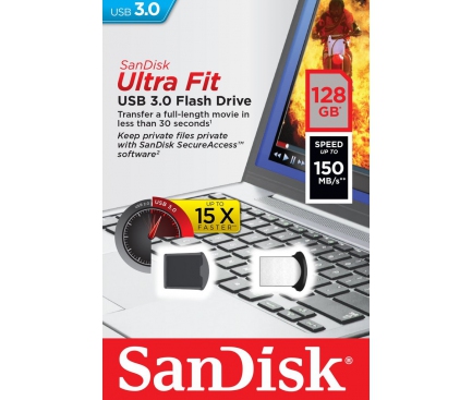 Memorie externa USB 3.0 SanDisk Ultra Fit 128Gb Blister