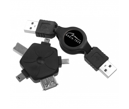 Cablu USB Universal 5in1 Media-Tech Blister