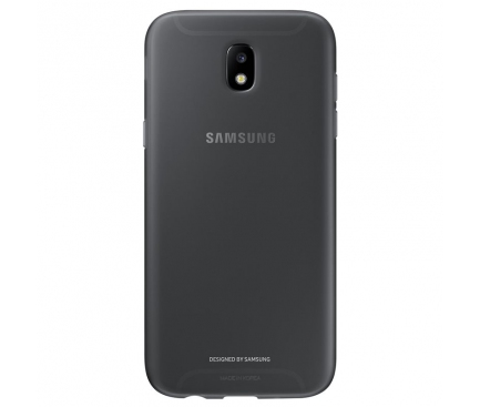 Husa Silicon TPU Samsung Galaxy J5 (2017) J530 Jelly Cover EF-AJ530TBEGWW Gri Transparenta Blister Originala