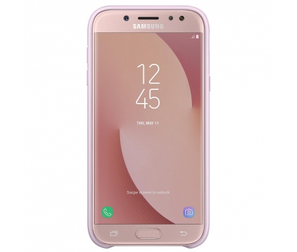 Husa plastic Samsung Galaxy J5 (2017) J530 Dual Layer EF-PJ530CPEGWW Roz Blister Originala