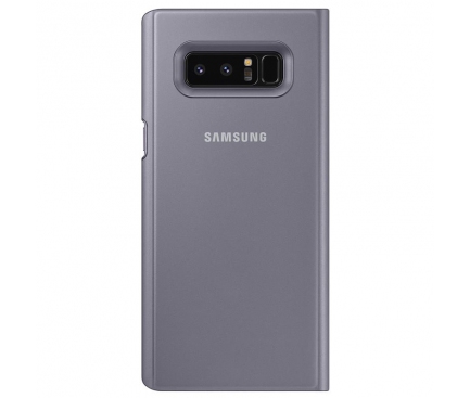Husa plastic Samsung Galaxy Note8 N950 Clear View EF-ZN950CVEGWW Gri Blister Originala