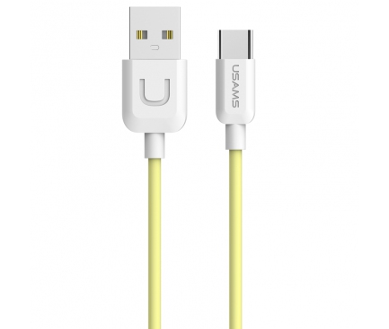 Cablu de date USB - USB Type-C Usams U Turn SJ099 Galben Blister Original