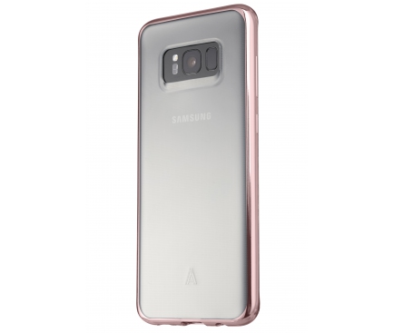 Husa silicon TPU Samsung Galaxy S8+ G955 Anymode Bling Roz Blister Originala