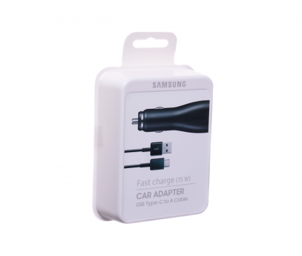 Incarcator auto USB Type-C Samsung EP-LN915CBEGWW, Fast Charging, Negru