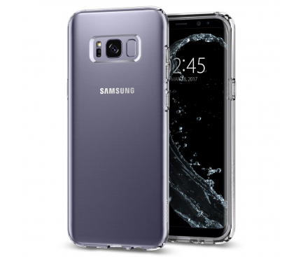 Husa silicon TPU Samsung Galaxy S8 G950 Spigen 565CS21612 Liquid Crystal transparenta Blister Originala