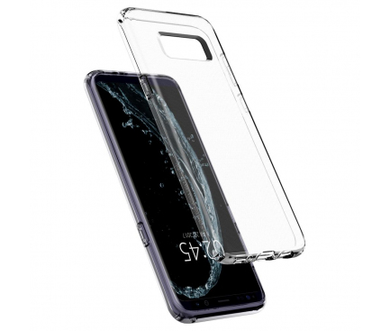 Husa silicon TPU Samsung Galaxy S8 G950 Spigen 565CS21612 Liquid Crystal transparenta Blister Originala