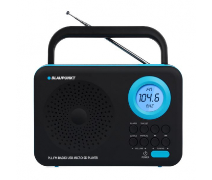 Radio FM Portabil cu ceas Blaupunkt PP12BK Blister Original