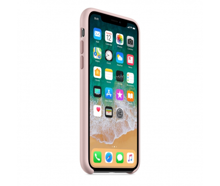 Husa silicon TPU Apple iPhone X MQT62ZM roz Blister Originala