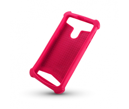 Husa silicon Universala Telefon 4.0 - 4.5 inci Style roz