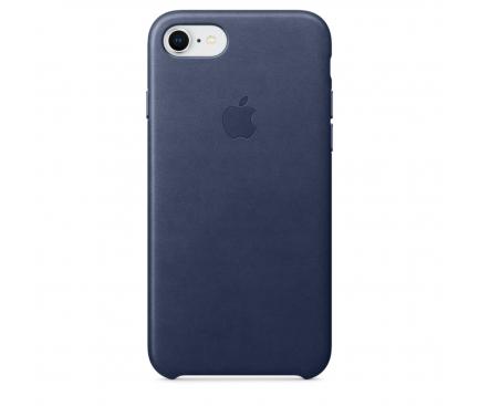 Husa piele Apple iPhone 8 MQH82ZM albastra Blister Originala