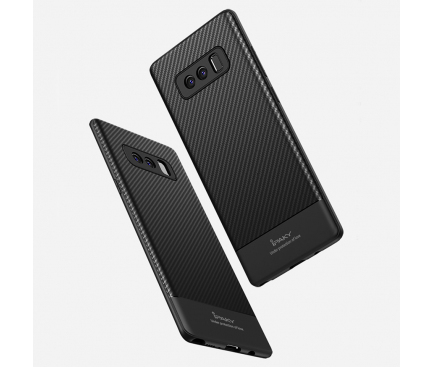 Husa silicon TPU Samsung Galaxy Note8 N950  iPaky Carbon Fiber Blister Originala 