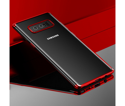 Husa silicon TPU Samsung Galaxy Note8 N950 Cafele Electro Rosie Blister Originala