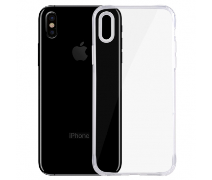 Husa silicon TPU Apple iPhone X Haweel Soft transparenta Blister Originala