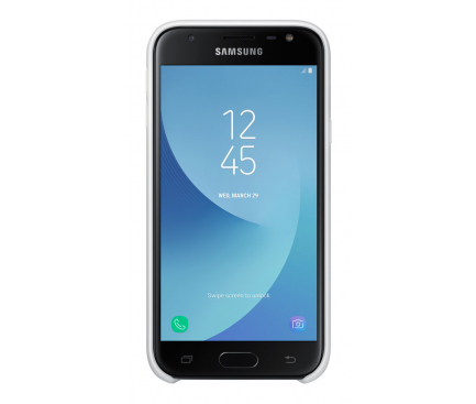 Husa plastic Samsung Galaxy J3 (2017) J330 Dual Layer EF-PJ330CWEGWW alba Blister Originala 