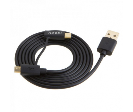 Cablu de date USB - MicroUSB USB Type-C Vonuo 2in1 1.27 m Blister Original