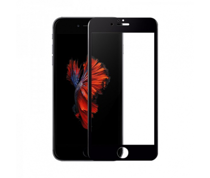 Folie Protectie ecran antisoc Apple iPhone 6 Plus Vonuo Tempered Glass Full Face 3D neagra Blister Originala