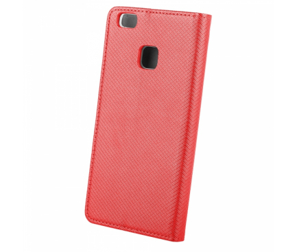 Husa Piele Nokia 6 Case Smart Magnet rosie