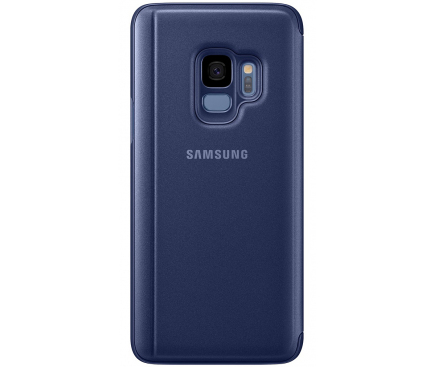 Husa plastic Samsung Galaxy S9 G960 Clear View EF-ZG960CLEGWW Albastra Blister Originala