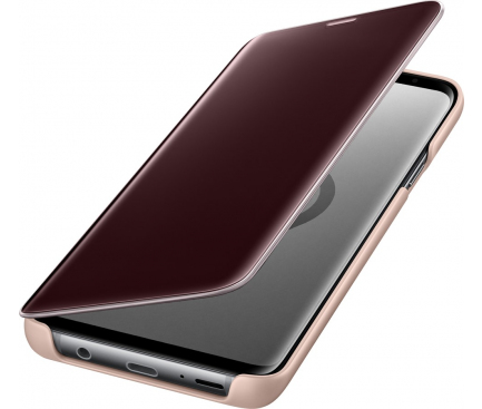 Husa plastic Samsung Galaxy S9 G960 Clear View EF-ZG960CFEGWW Aurie Blister Originala