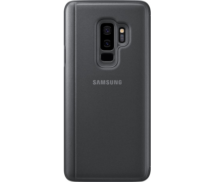 Husa plastic Samsung Galaxy S9+ G965 Clear View EF-ZG965CBEGWW Blister Originala