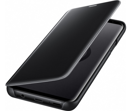Husa plastic Samsung Galaxy S9+ G965 Clear View EF-ZG965CBEGWW Blister Originala