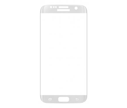 Folie Protectie ecran antisoc Samsung Galaxy S7 edge G935 Tempered Glass 9H Full Face alba Blister