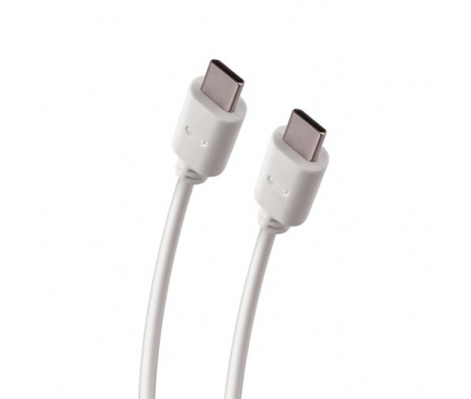 Cablu Date si Incarcare USB Type-C la USB Type-C  Forever alb Blister