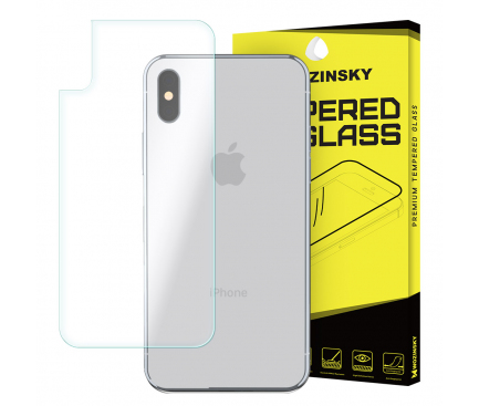 Folie Protectie spate Apple iPhone X WZK Tempered Glass Blister