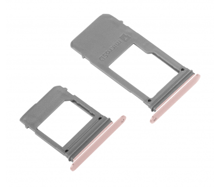 Set Suport SIM si card MicroSD Samsung Galaxy A5 (2017) A520 roz