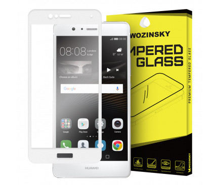 Folie Protectie ecran antisoc Huawei P9 lite (2016) WZK Tempered Glass Full Face alba Blister Originala