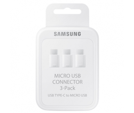 Adaptor microUSB - USB-C Samsung, Alb EE-GN930KWEGWW