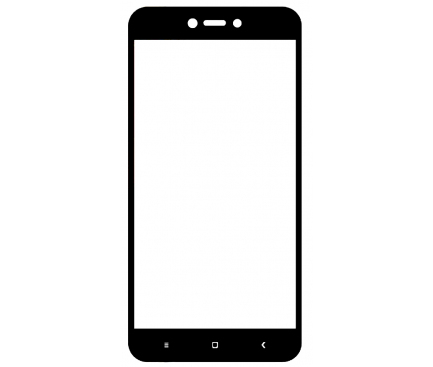 Folie Protectie ecran antisoc Xiaomi Redmi Note 5A Flexible Tempered Glass Full Face Neagra Blister