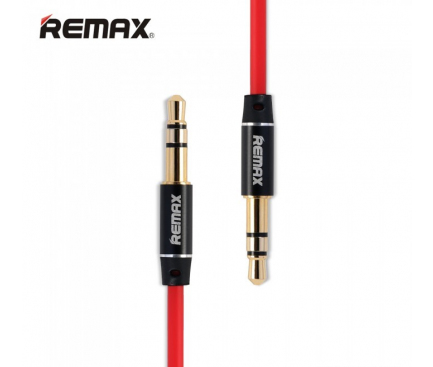 Cablu audio Jack 3.5 mm Tata - Tata Remax 1m Rosu Blister Original
