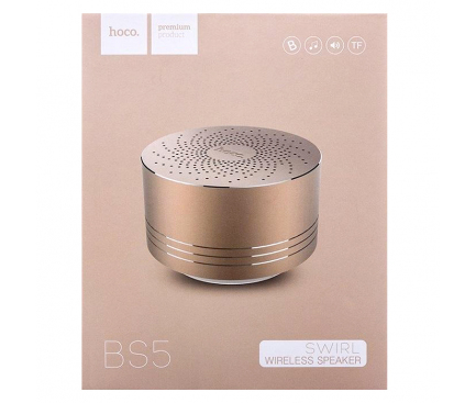 Difuzor Bluetooth HOCO MoBu Swirl BS5 Auriu Blister Original