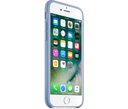 Husa silicon TPU Apple iPhone 8 MQ0J2ZM Albastra Blister Originala