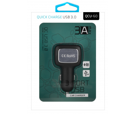 Adaptor auto 3 x USB Quick Charge CC-TYC03 3A Blister