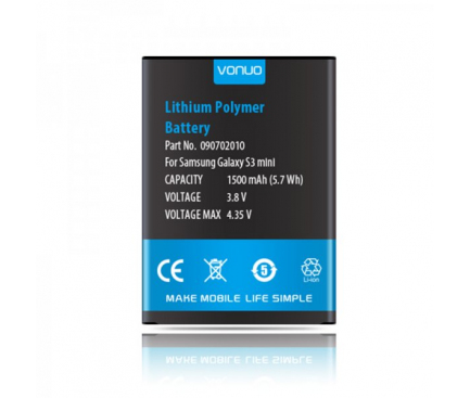 Acumulator pentru Samsung I8190 Galaxy S III mini 1500 mA Vonuo Blister Original