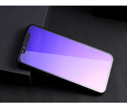Folie Protectie ecran antisoc Apple iPhone 7 Remax Tempered Glass Full Face Anti Blue Ray Roz Blister Originala