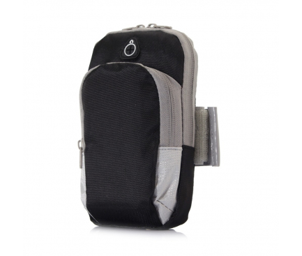Husa Armband Pocket, pentru telefoane 4.7 inci, Neagra